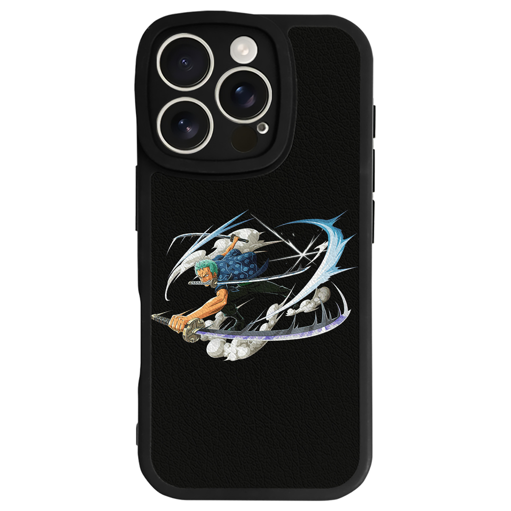 （画像用） ワンピース ロロノア・ゾロ ONE PIECE Roronoa Zoro 【iPhone 16シリーズ対応】シリコンスマホケース（レザー調） 材質：シリコン